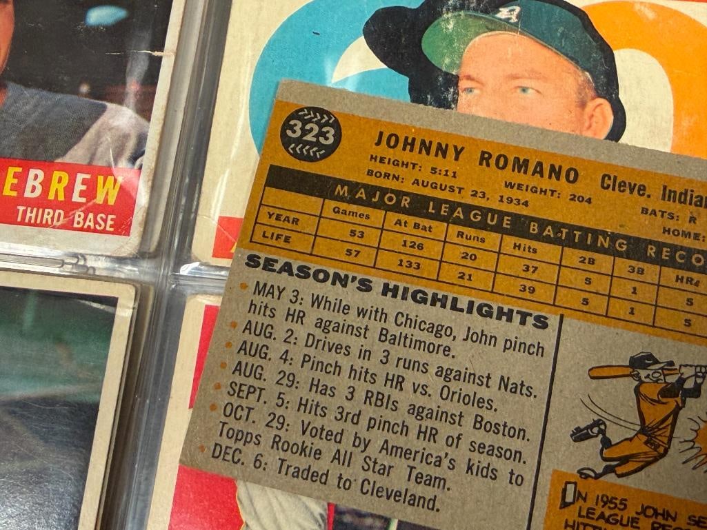 1960 TOPPS BASEBAL CARD SET CURT FLOOD, HARMON KILLEBREW, ORIOLES TEAM, WES COVINGTON, ROY SIEVERS - 16