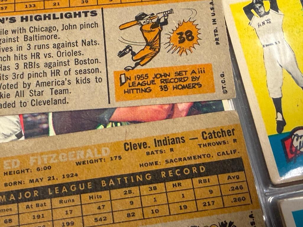 1960 TOPPS BASEBAL CARD SET CURT FLOOD, HARMON KILLEBREW, ORIOLES TEAM, WES COVINGTON, ROY SIEVERS - 19