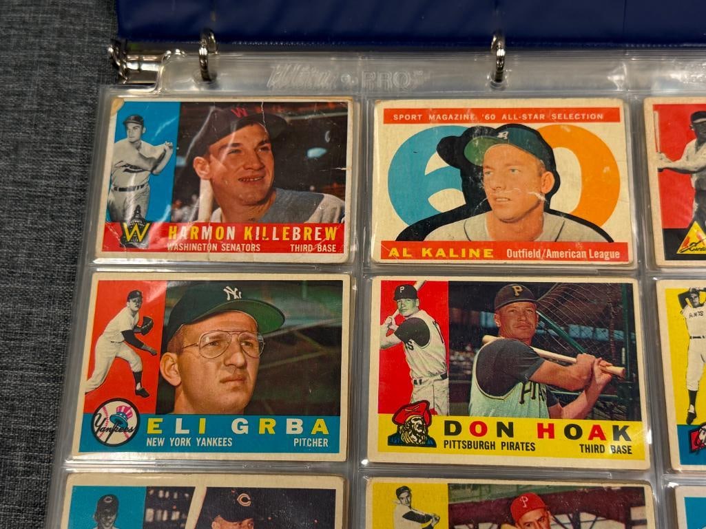 1960 TOPPS BASEBAL CARD SET CURT FLOOD, HARMON KILLEBREW, ORIOLES TEAM, WES COVINGTON, ROY SIEVERS - 2