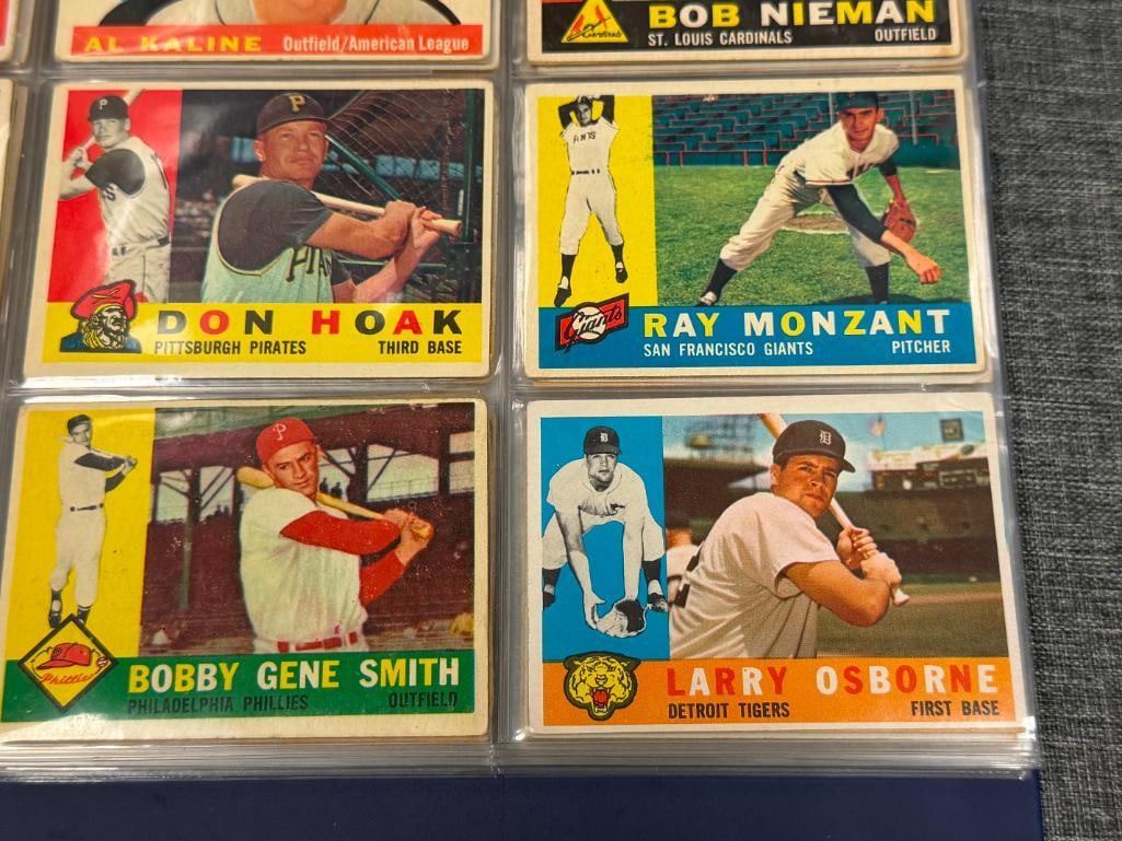 1960 TOPPS BASEBAL CARD SET CURT FLOOD, HARMON KILLEBREW, ORIOLES TEAM, WES COVINGTON, ROY SIEVERS - 3
