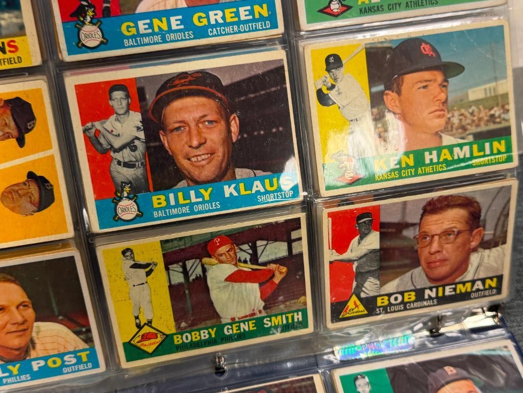 1960 TOPPS BASEBAL CARD SET CURT FLOOD, HARMON KILLEBREW, ORIOLES TEAM, WES COVINGTON, ROY SIEVERS - 5