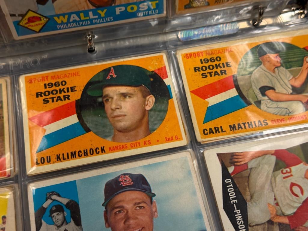 1960 TOPPS BASEBAL CARD SET CURT FLOOD, HARMON KILLEBREW, ORIOLES TEAM, WES COVINGTON, ROY SIEVERS - 7