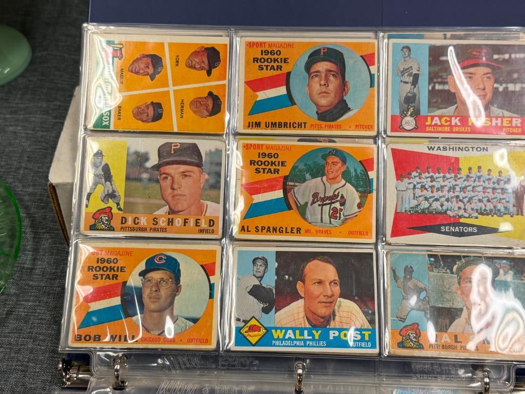 1960 TOPPS BASEBAL CARD SET CURT FLOOD, HARMON KILLEBREW, ORIOLES TEAM, WES COVINGTON, ROY SIEVERS - 8