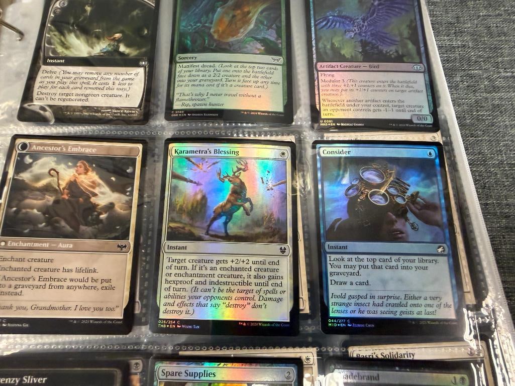 1995 - 2024 MAGIC THE GATHERING FANTASY TRADING CARDS INCLUDES VINTAGE AND HOLO / FOIL CARDS - 12