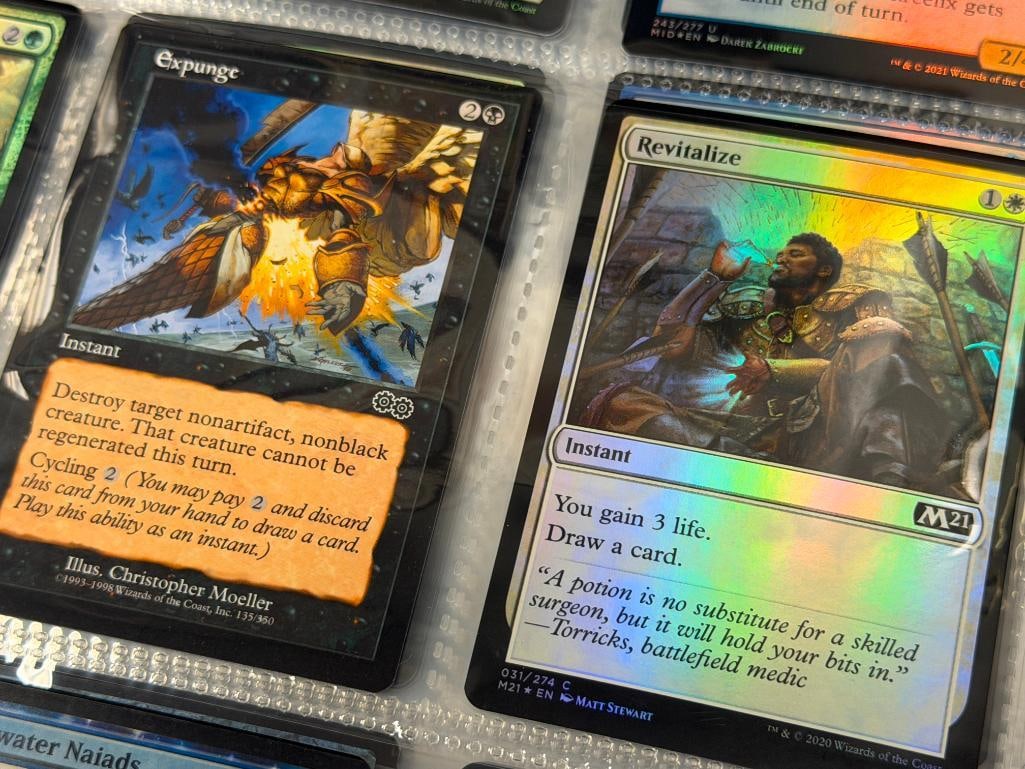 1995 - 2024 MAGIC THE GATHERING FANTASY TRADING CARDS INCLUDES VINTAGE AND HOLO / FOIL CARDS - 3