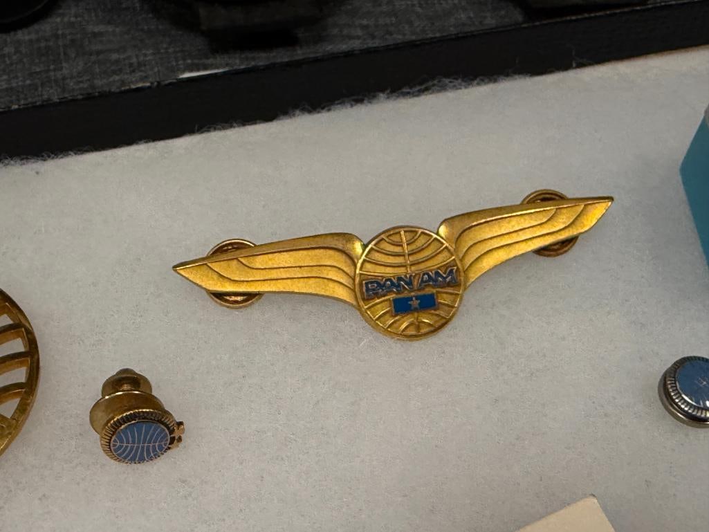VINTAGE PANAM AIRLINES BUTTONS AND WINGS - 3