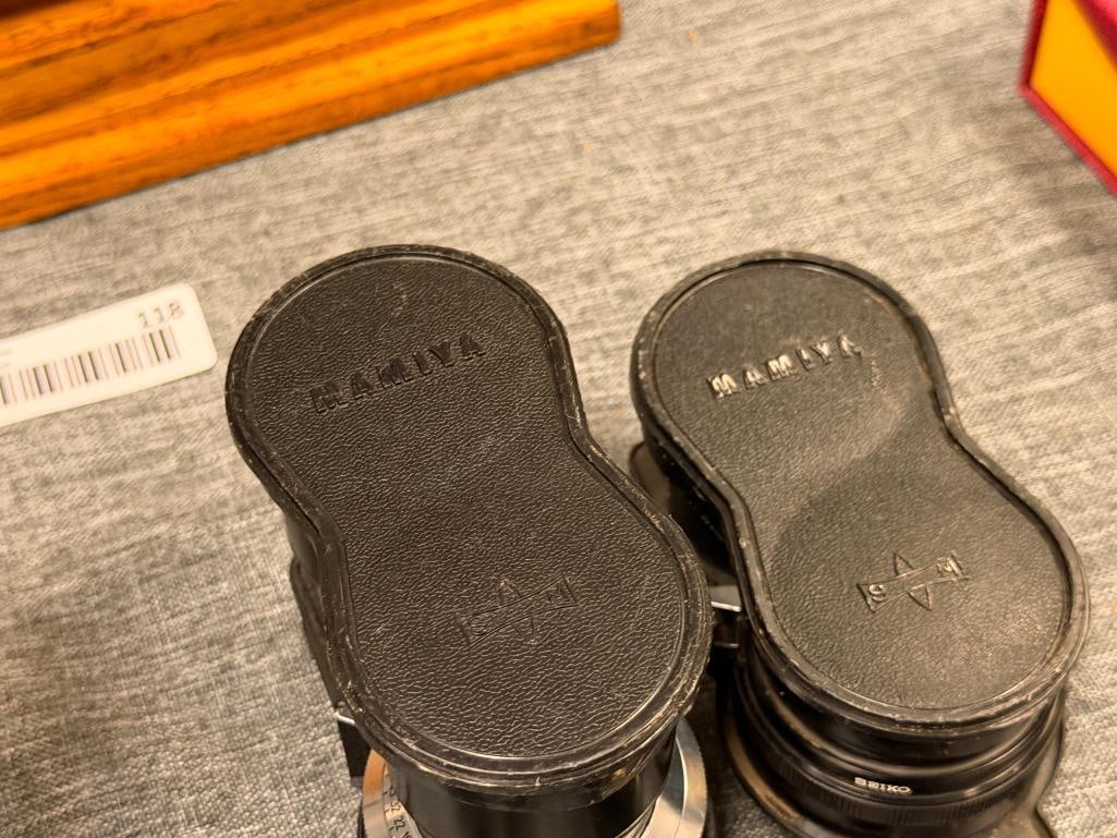 VINTAGE MAMIYA C33 TWIN LENS TLR MEDIUM FORMAT CAMERA 6X6 WITH EXTRA LENSES CIRCA 1960'S - 9
