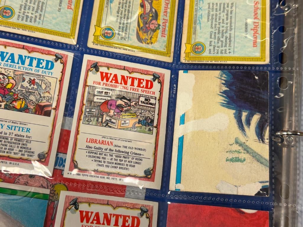 1985 - 1987 GARBAGE PAIL KIDS SERIES 1-12 COLLECTOR STICKER CARDS PLUS EVIL EDDIE CARD - 11