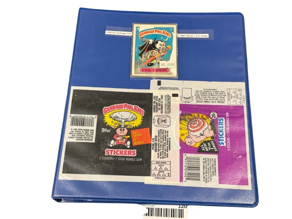 1985 - 1987 GARBAGE PAIL KIDS SERIES 1-12 COLLECTOR STICKER CARDS PLUS EVIL EDDIE CARD (1 of 15)
