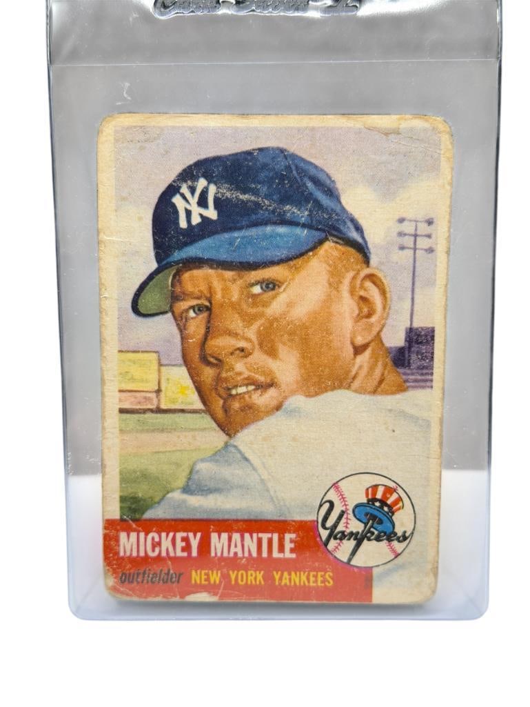 1953 TOPPS #82 MICKEY MANTLE BASEBALL CARD (1 of 11)