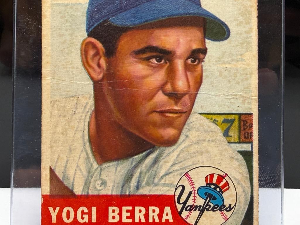 1953 TOPPS #104 YOGI BERRA BASEBALL CARD - 3
