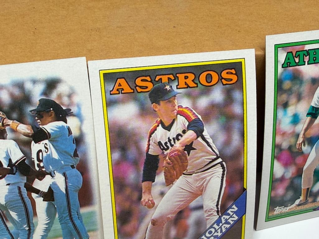 1988 TOPPS BASEBALL CARD COMPLETE SET FEATURING NOLAN RYAN, TOM GLAVINE MARK MCGWIRE, AND MORE - 3