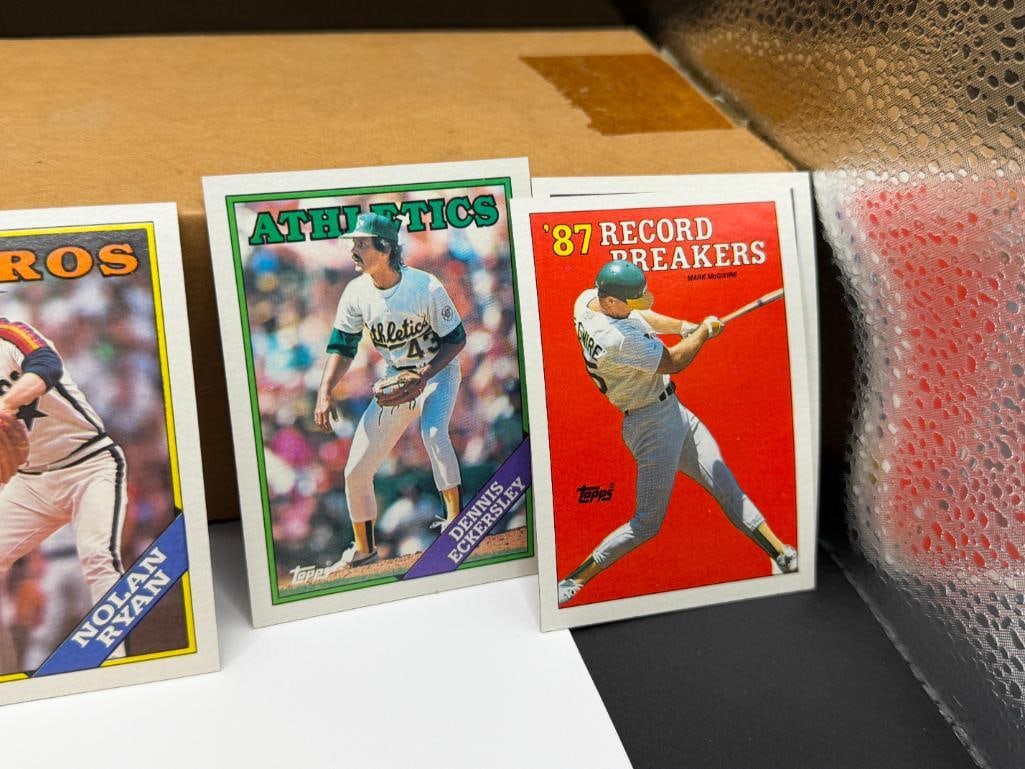 1988 TOPPS BASEBALL CARD COMPLETE SET FEATURING NOLAN RYAN, TOM GLAVINE MARK MCGWIRE, AND MORE - 5