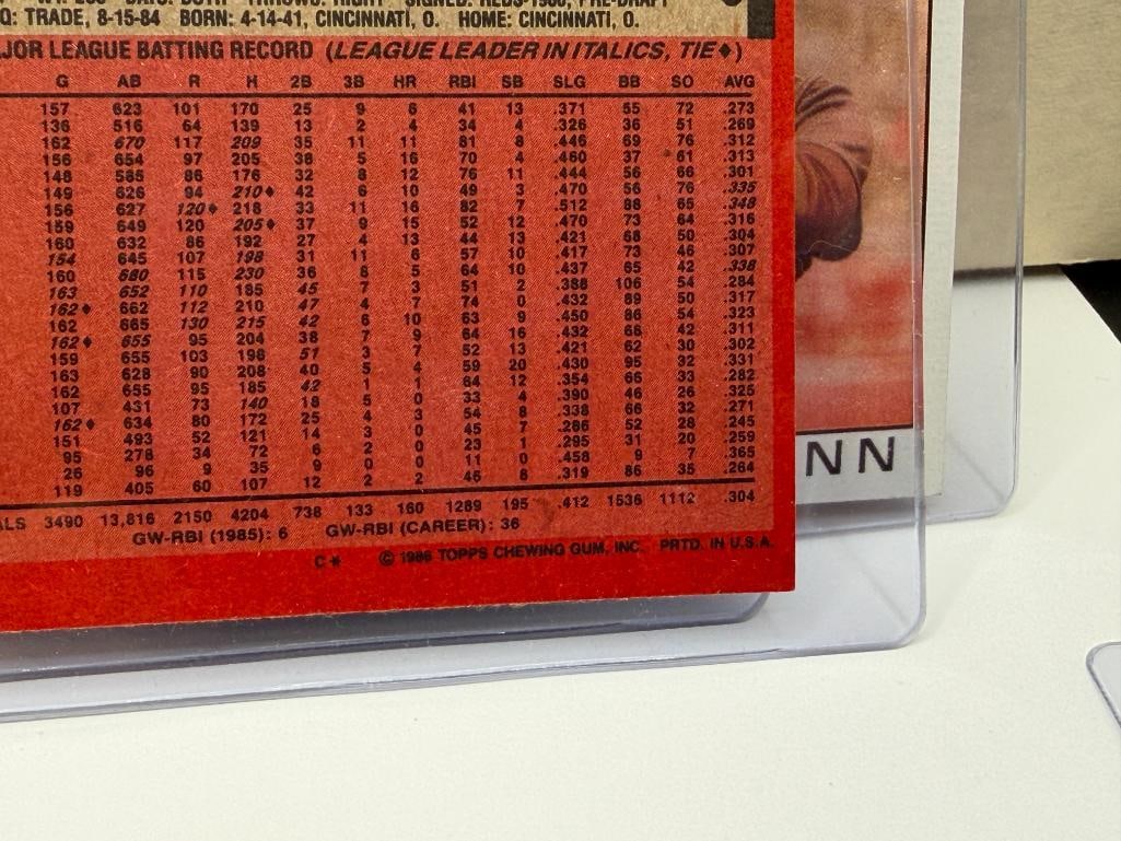1986 TOPPS BASEBALL CARD SET FEATURING NOLAN RYAN, PETE ROSE, TONY GWYNN, AND MORE - 15