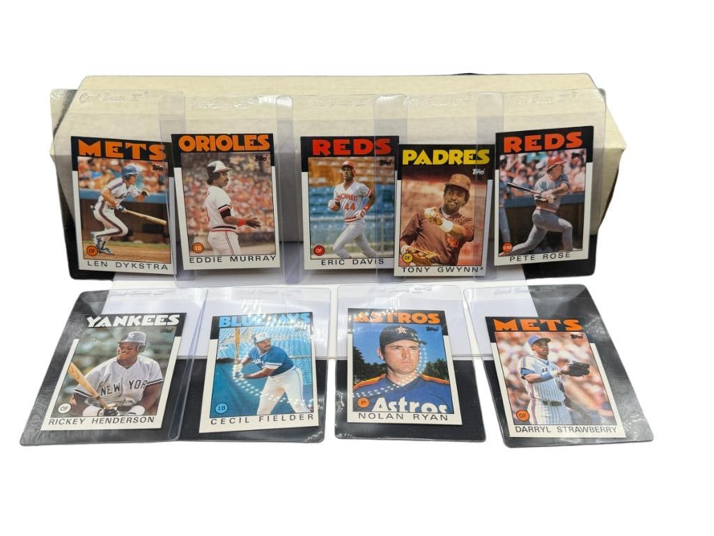 1986 TOPPS BASEBALL CARD SET FEATURING NOLAN RYAN, PETE ROSE, TONY GWYNN, AND MORE (1 of 19)