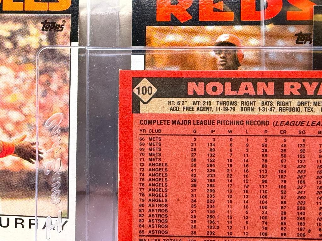 1986 TOPPS BASEBALL CARD SET FEATURING NOLAN RYAN, PETE ROSE, TONY GWYNN, AND MORE - 9