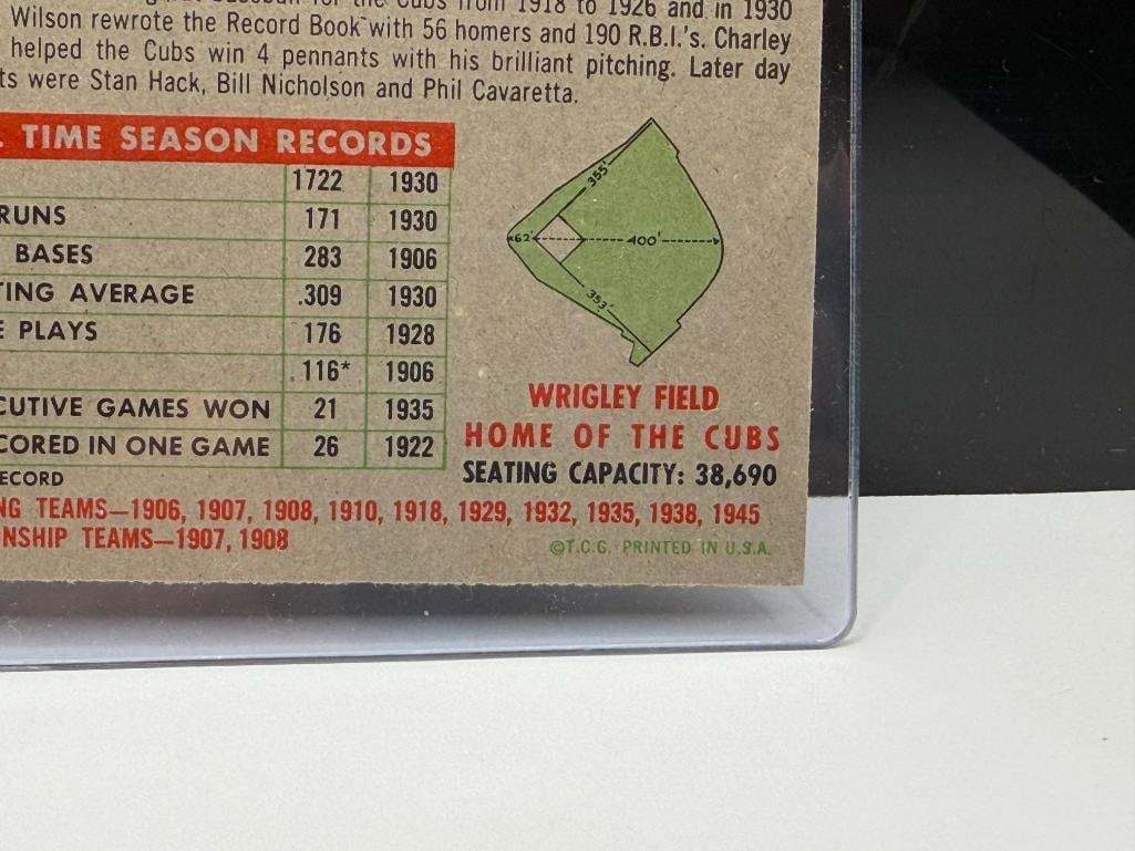 1956 TOPPS #11 CHICAGO CUBS TEAM BASEBALL CARD - 8