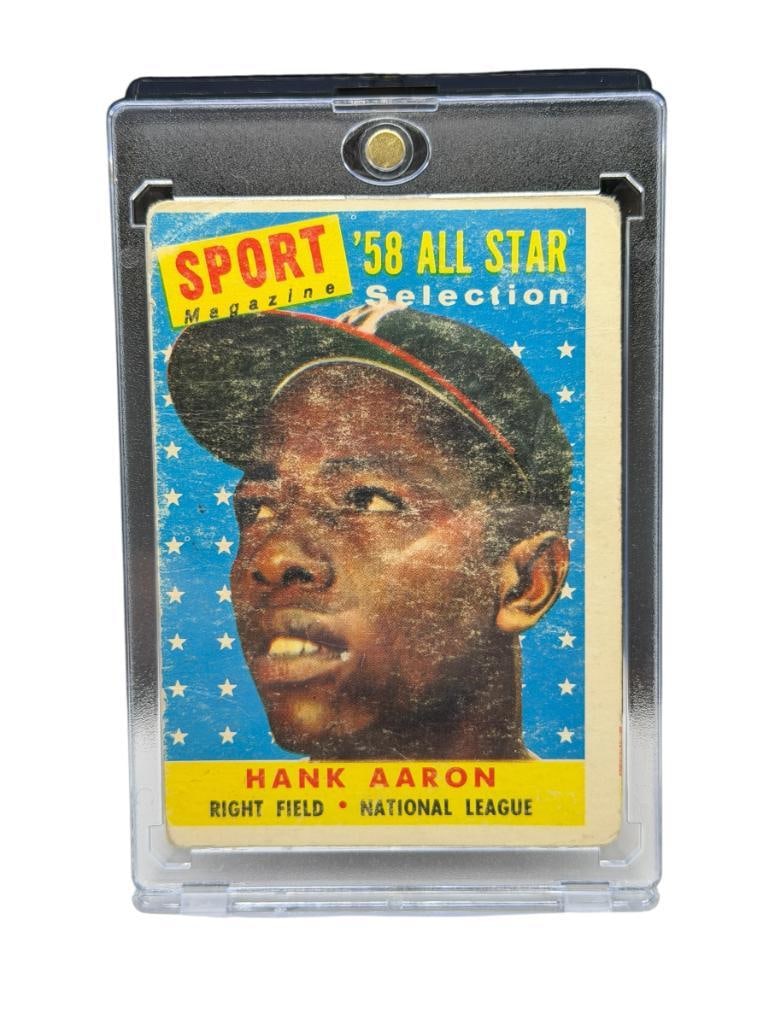 1958 TOPPS #488 HANK AARON BASEBALL CARD (1 of 9)