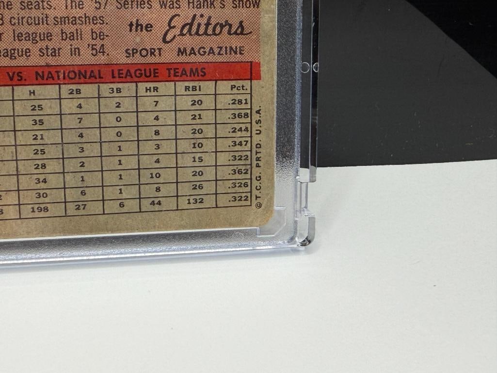 1958 TOPPS #488 HANK AARON BASEBALL CARD - 9