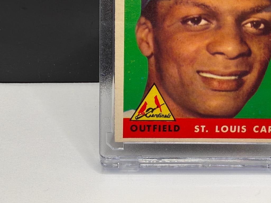 1958 TOPPS #464 CURT FLOOD BASEBALL CARD - 4