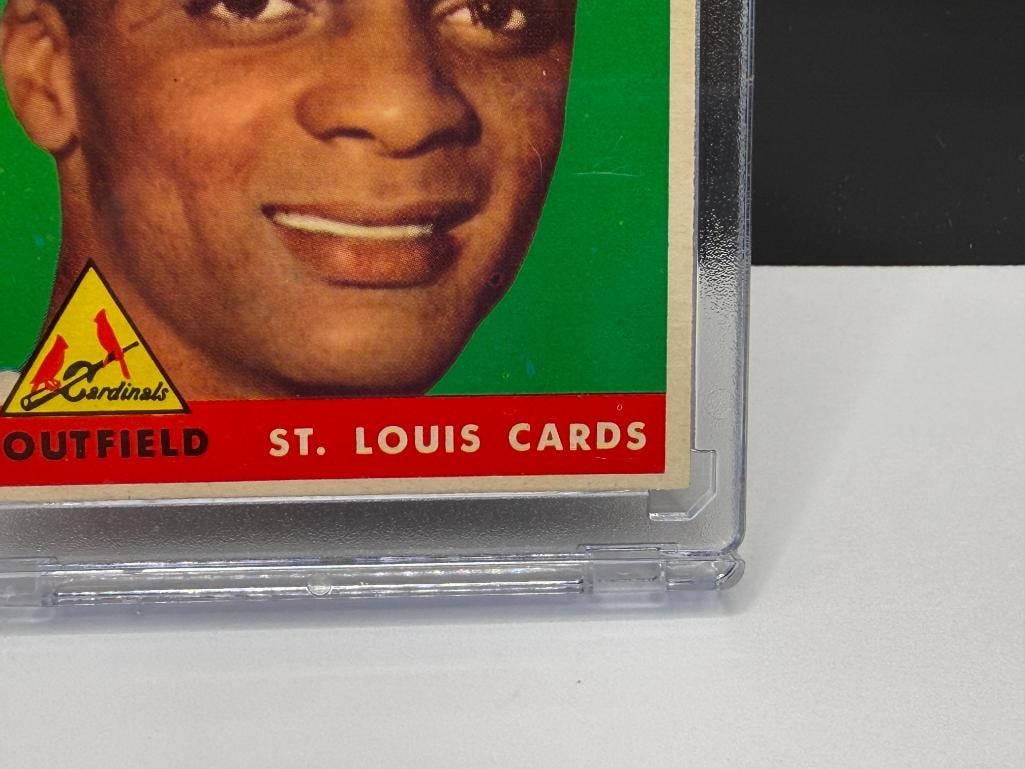 1958 TOPPS #464 CURT FLOOD BASEBALL CARD - 5