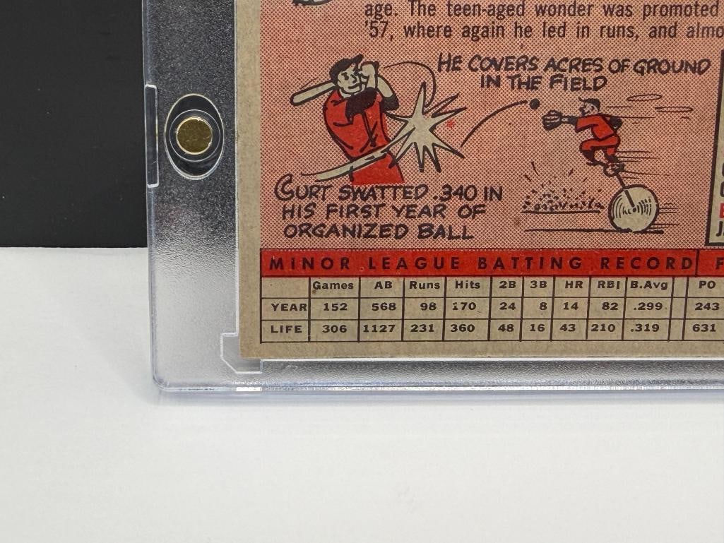 1958 TOPPS #464 CURT FLOOD BASEBALL CARD - 8