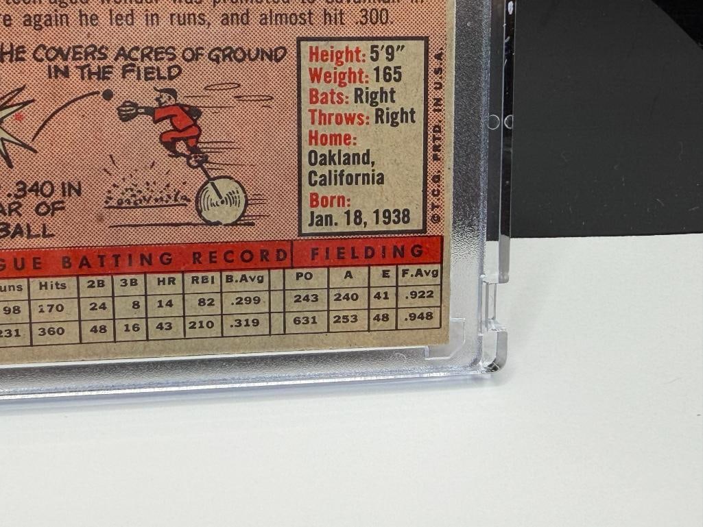 1958 TOPPS #464 CURT FLOOD BASEBALL CARD - 9