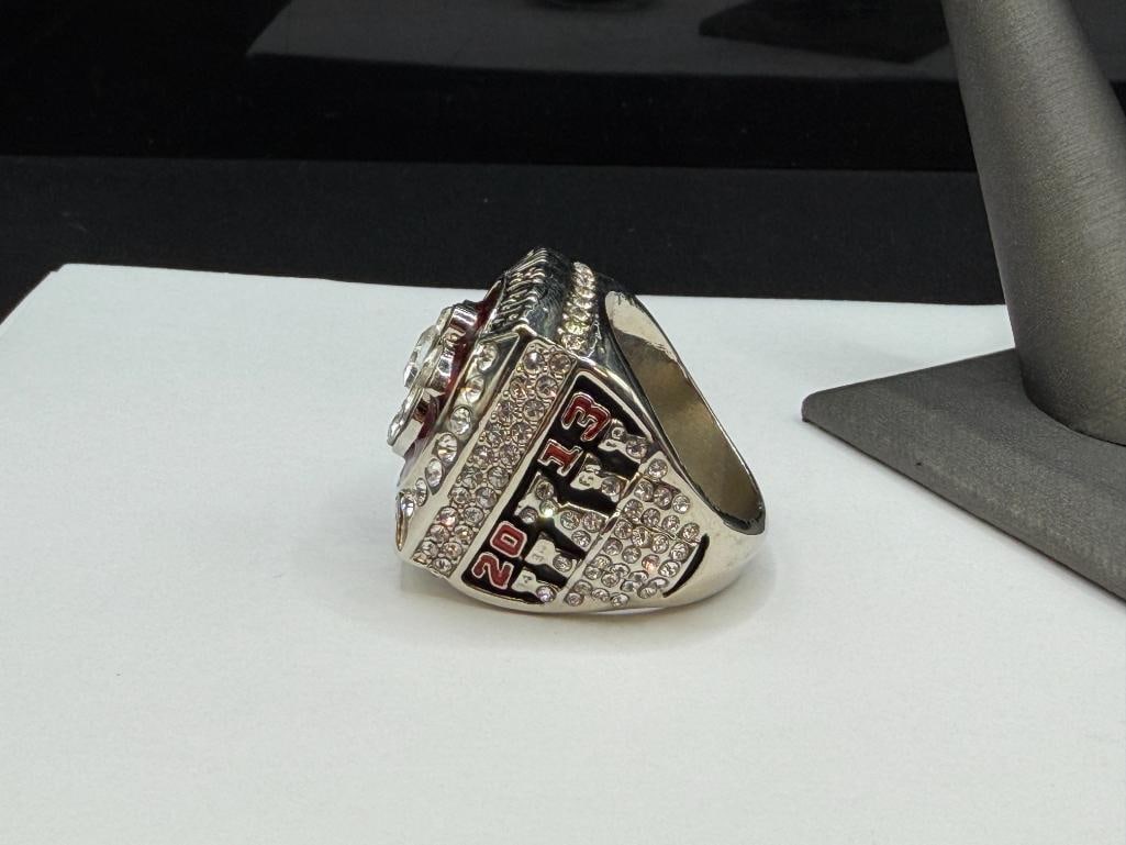 2013 CHICAGO BLACKHAWKS JONATHAN TOEWS NHL STANLEY CUP CHAMPIONSHIP REPLICA RING - 4