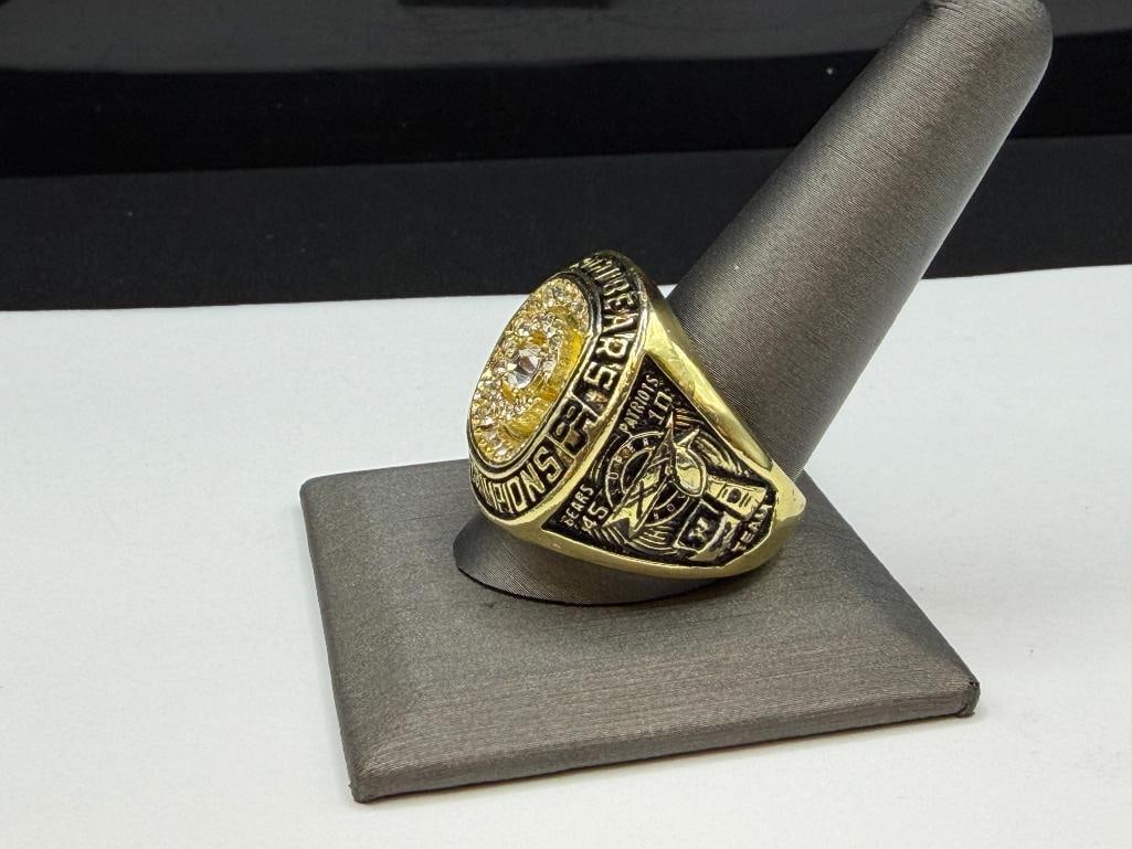 1985 CHICAGO BEARS WALTER PAYTON NFL SUPERBOWL CHAMPIONSHIP REPLICA RING - 3