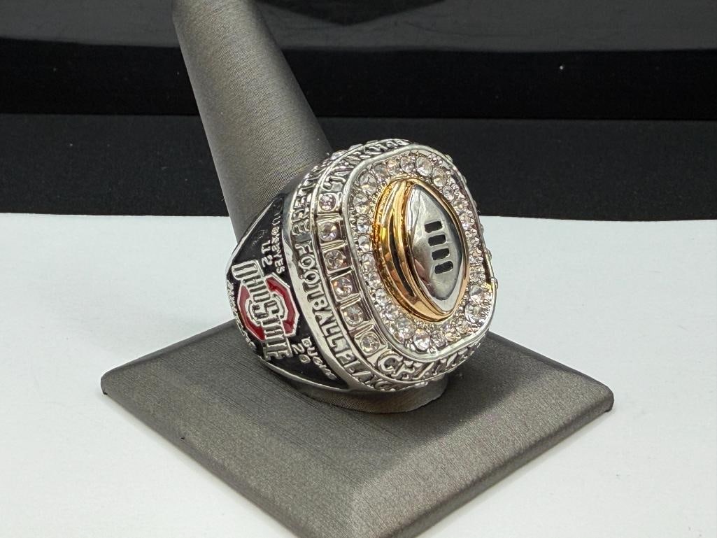 2015 OHIO STATES BUCKEYES EZEKIEL ELLIOTT NCAA COLLEGE CHAMPIONSHIP REPLICA RING - 2