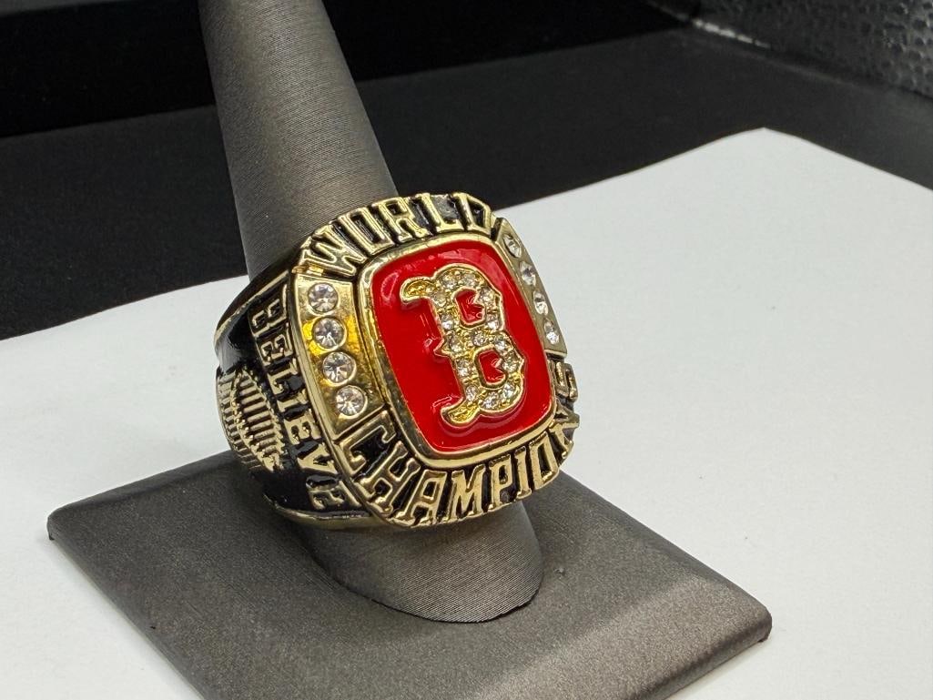 2004 BOSTON RED SOX TEAM MLB WORLD SERIES CHAMPIONSHIP REPLICA RING - 2