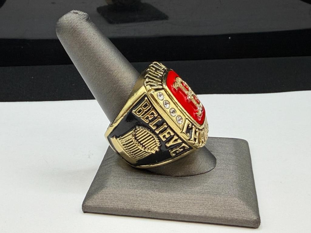 2004 BOSTON RED SOX TEAM MLB WORLD SERIES CHAMPIONSHIP REPLICA RING - 3