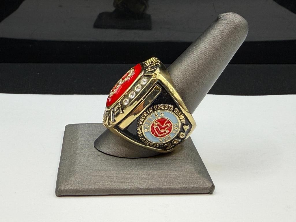 2004 BOSTON RED SOX TEAM MLB WORLD SERIES CHAMPIONSHIP REPLICA RING - 4