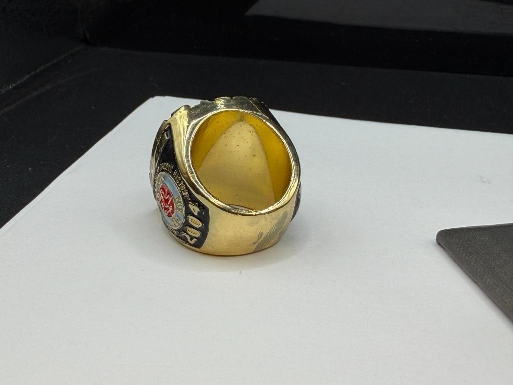 2004 BOSTON RED SOX TEAM MLB WORLD SERIES CHAMPIONSHIP REPLICA RING - 5