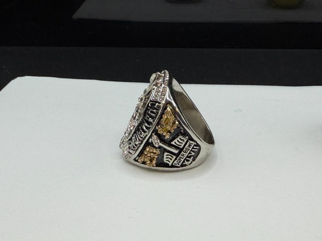 TWO NFL SUPER BOWL CHAMPIONSHIP REPLICA RINGS INCLUDING BALTIMORE RAVENS AND BALTIMORE COLTS - 4