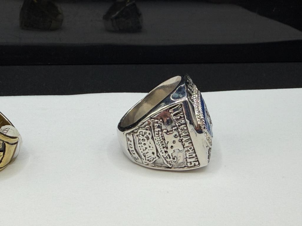 TWO NFL CHAMPIONSHIP REPLICA RINGS INCLUDING CAROLINA PAN THERS AND NEW ORLEANS SAINTS - 6
