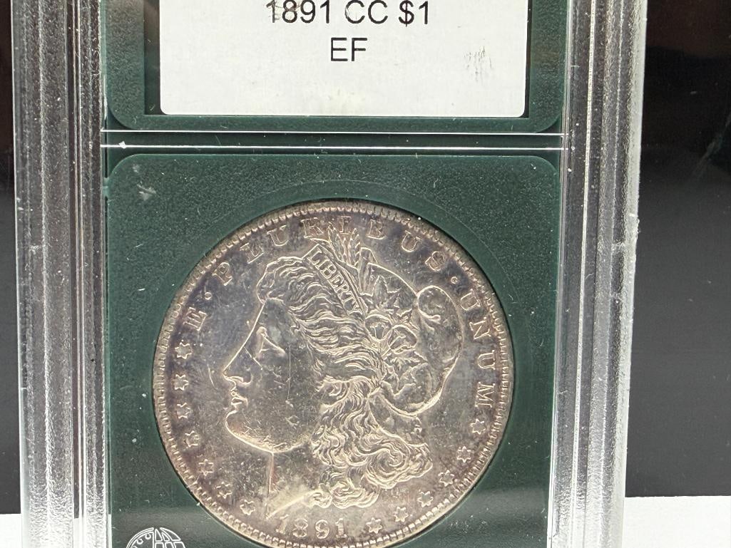 1891-CC U.S. MORGAN SILVER DOLLAR - 3