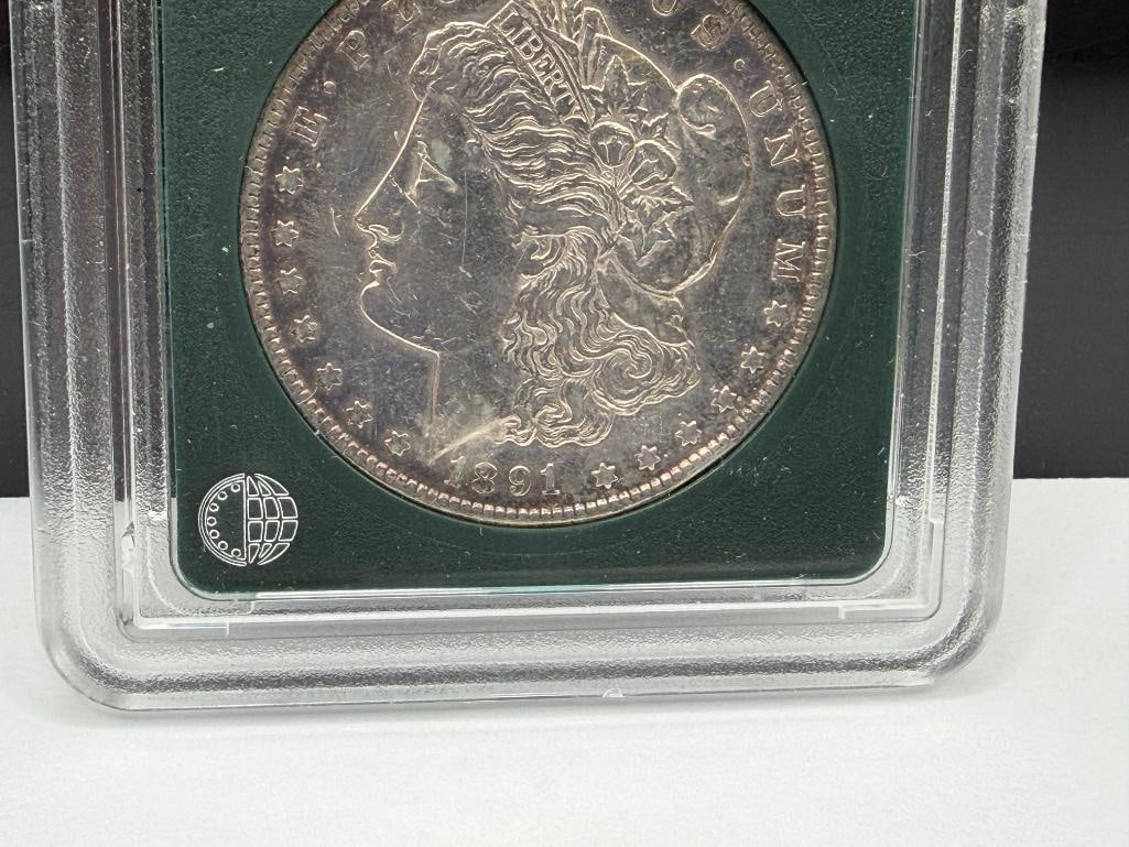 1891-CC U.S. MORGAN SILVER DOLLAR - 4
