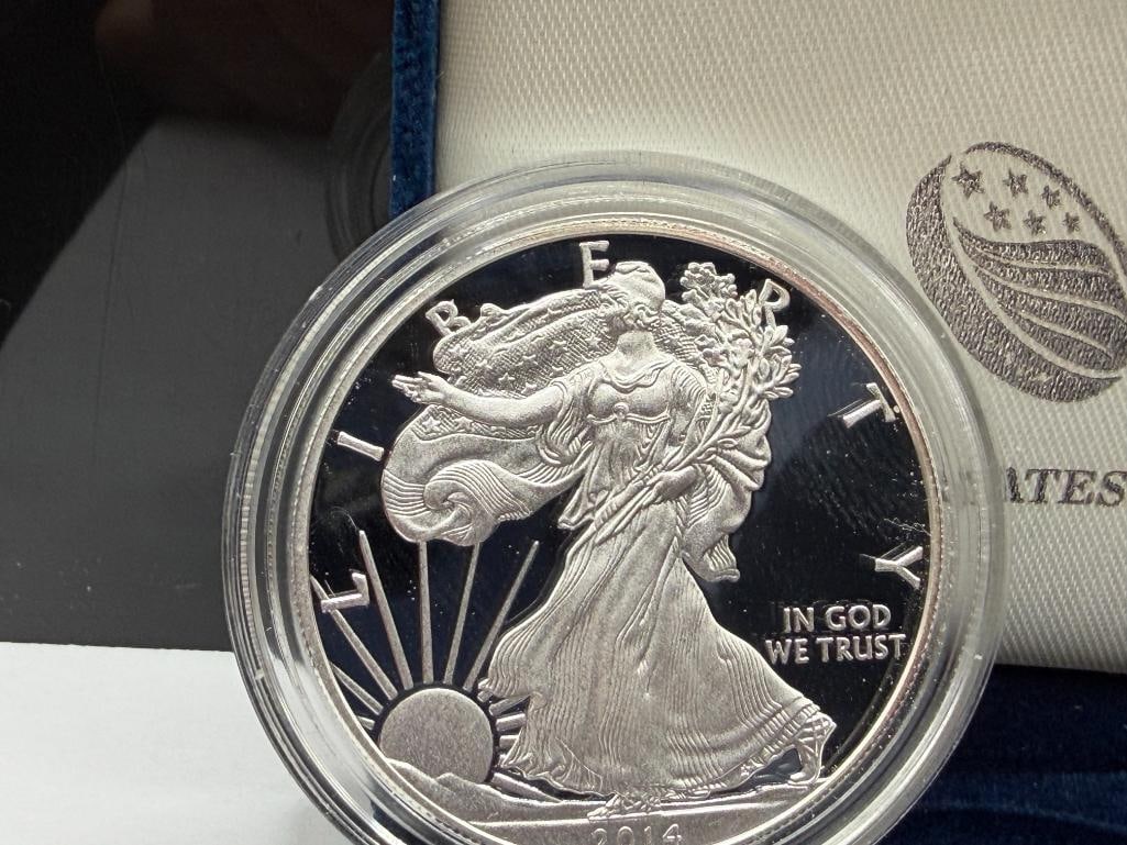 2015-W U.S. MINT AMERICAN SILVER EAGLE PROOF COIN .999 FINE SILVER DOLLAR - 4