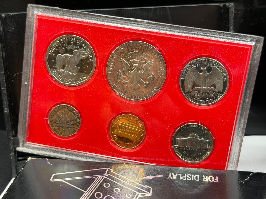 1974 AND TWO 1980 U.S. PROOF SETS FEATURING SIX COINS EACH AND SAN FRANCISCO MINT MARKS - 12