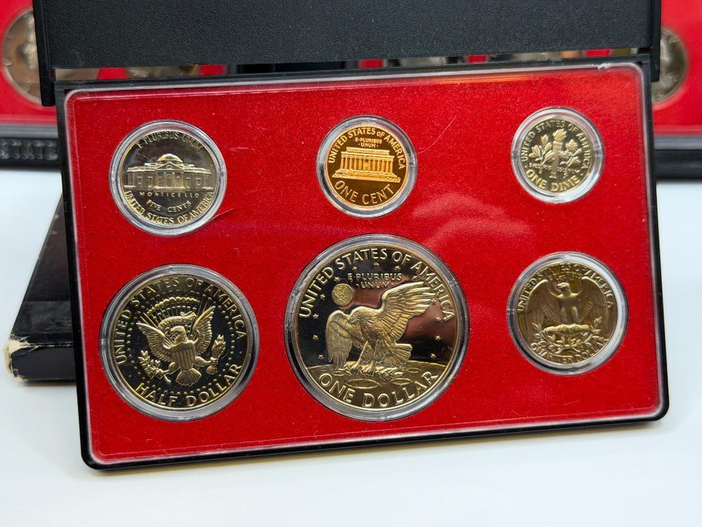 1974 AND TWO 1980 U.S. PROOF SETS FEATURING SIX COINS EACH AND SAN FRANCISCO MINT MARKS - 5
