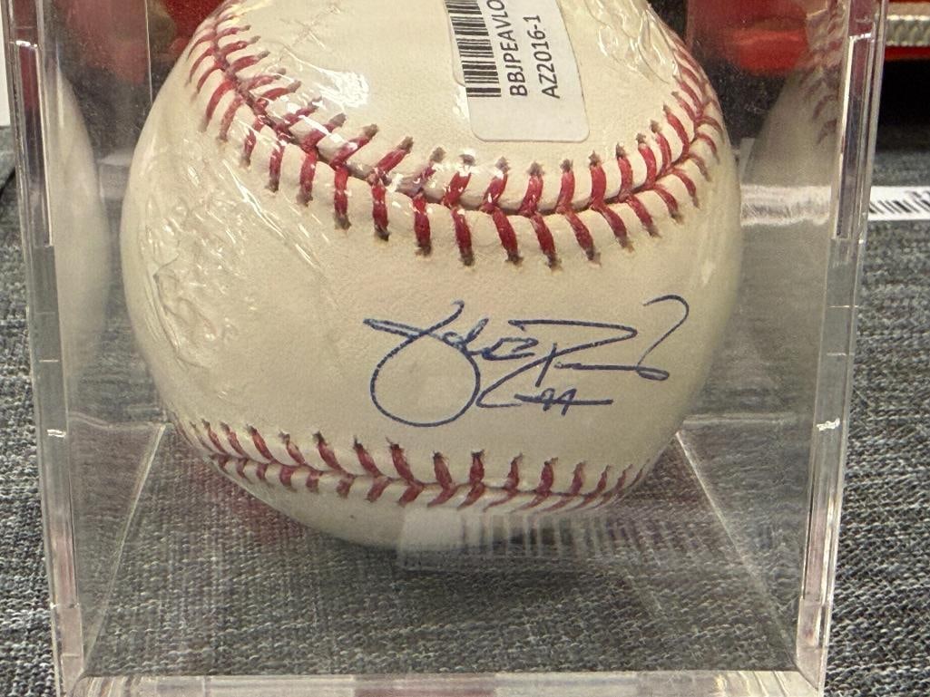 JAKE PEAVY FORMER BASEBALL PLAYER AUTOGRAPHED BASEBALL LOJO AUTHENTICATED - 2