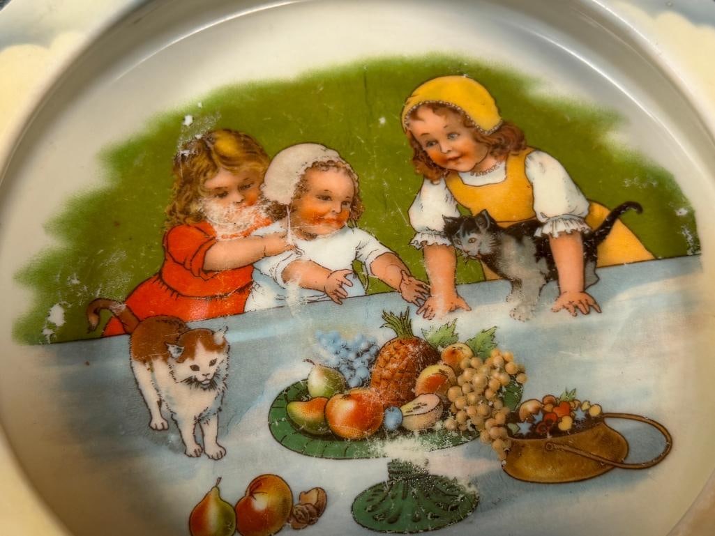 FOUR VINTAGE CHILDRENS BABY BOWLS WEDGWOOD, BUFFALO POTTERY, H & CO. BAVARIA, AND CROWN CHINA` - 5