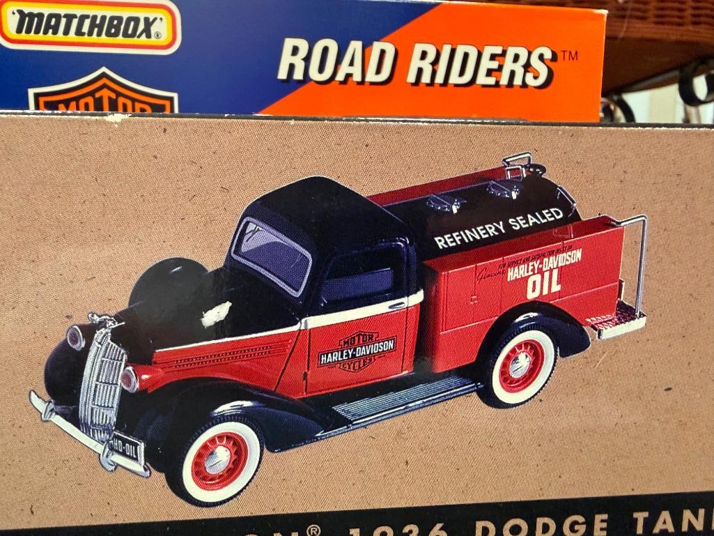ASSORTED HARLEY-DAVIDSON THEMED DIE CAST CARS AND PLANE - 11