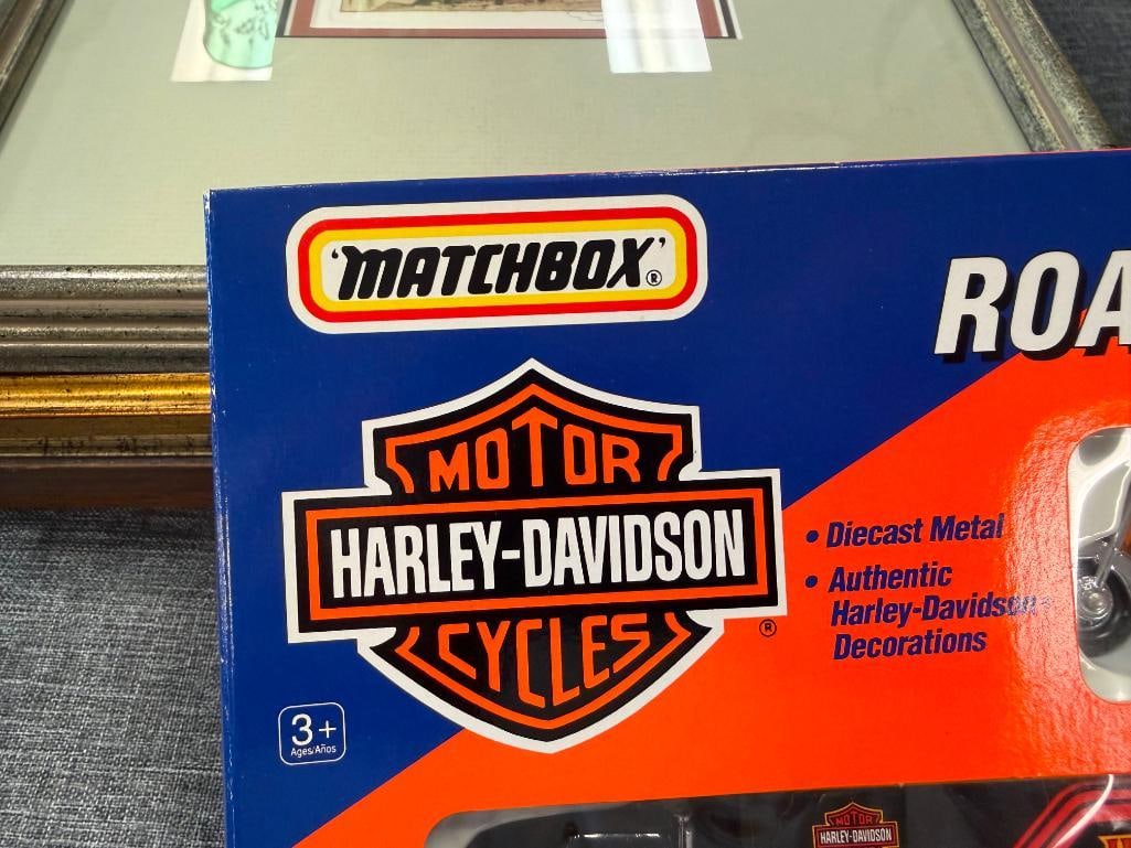 ASSORTED HARLEY-DAVIDSON THEMED DIE CAST CARS AND PLANE - 15