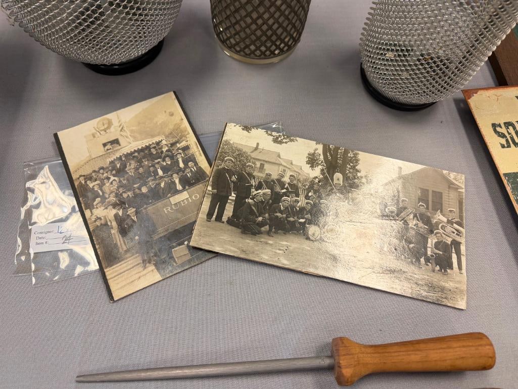 TWO ANTIQUE EARLY CALIFORNIA BLACK AND WHITE PHOTOGRAPHS INCLUDING RUBIO CAR OF MOUNT LOWE RAILWAY - 2