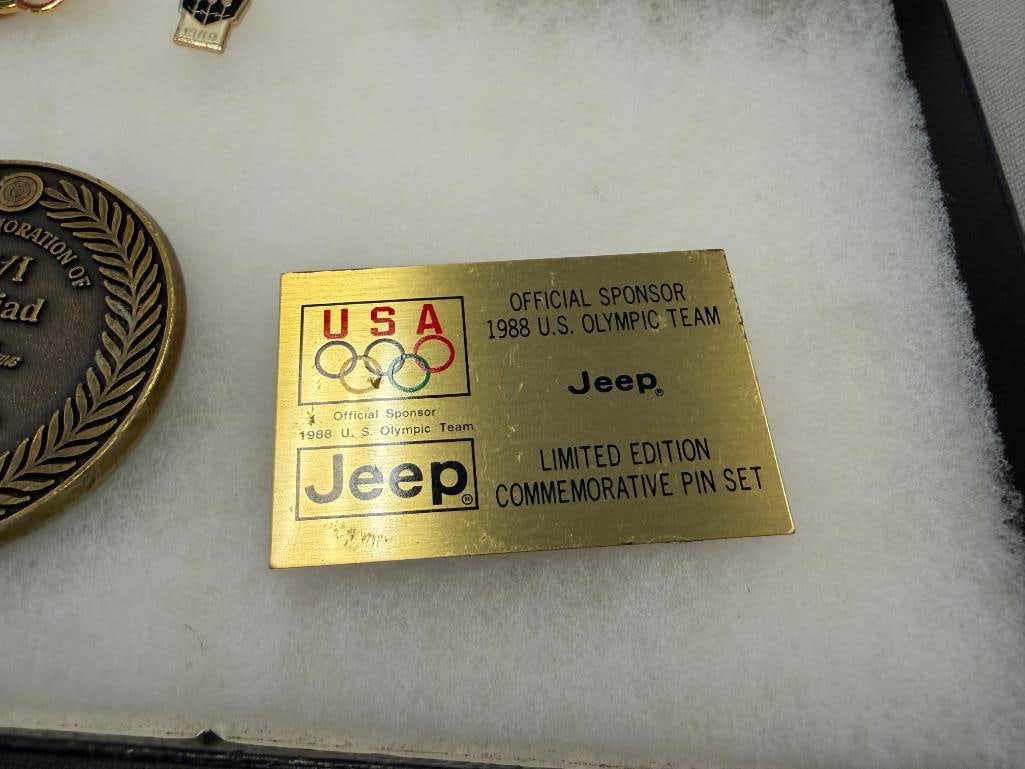 ASSORTED U.S. OLYMPIC SOUVENIR PINS AND MEDALS INCLUDING PINS DATING BACK TO 1980 - 4