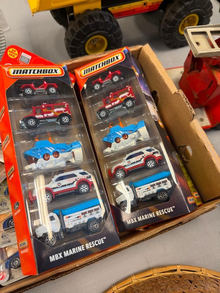 SEVEN NEW MATCHBOX DIECAST CARS BY MATTEL AND FIVE SETS OF MATCHBOX CARS INCLUDING MBX MARINE RES... - 8
