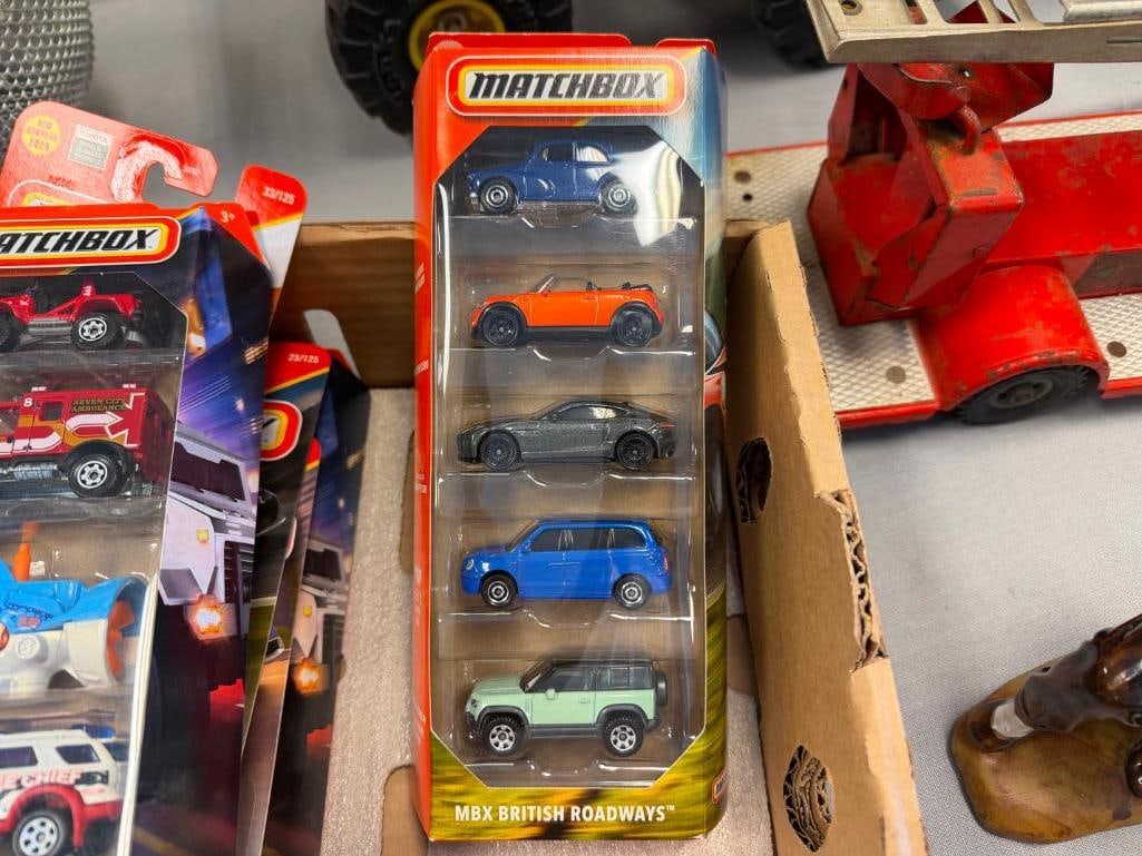 SEVEN NEW MATCHBOX DIECAST CARS BY MATTEL AND FIVE SETS OF MATCHBOX CARS INCLUDING MBX MARINE RES... - 9