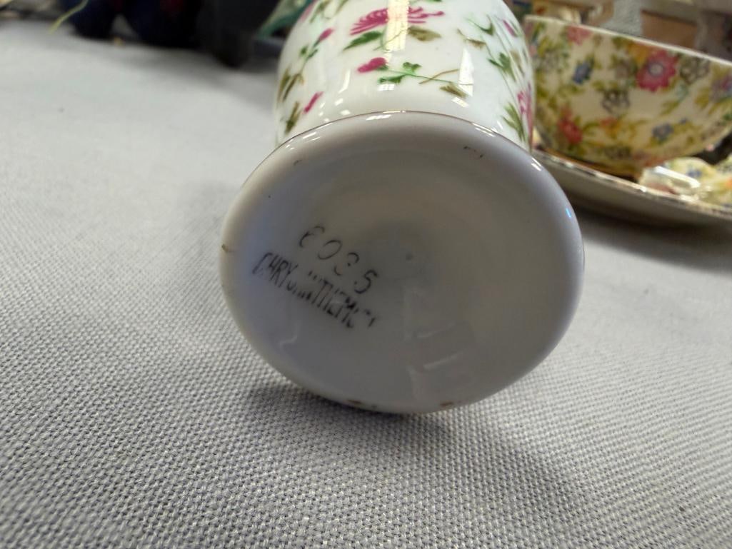 ASSORTED PORCELAIN CHINA TEACUPS AND SAUCERS FEATURING 20 SETS - 10